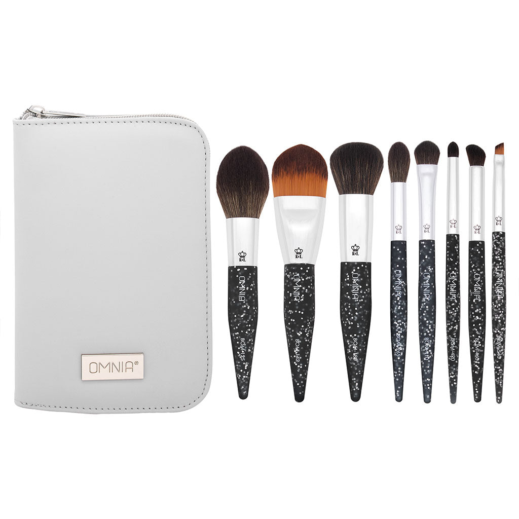 
                  
                    BOM-SET8GL - OMNIA® Glitter 9pc Travel Set makeup brushes
                  
                